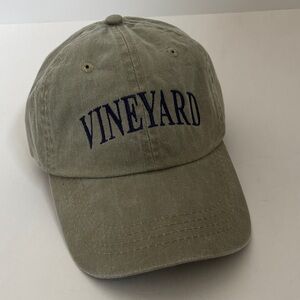 Martha Stewart Army Green Blue Vineyard Baseball Cap Hat Cotton Adult Port & Co.